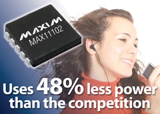 MAX11102系列低功耗ADC