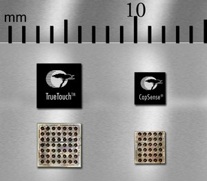 业界推出最小封装的CapSense和TrueTouch控制器