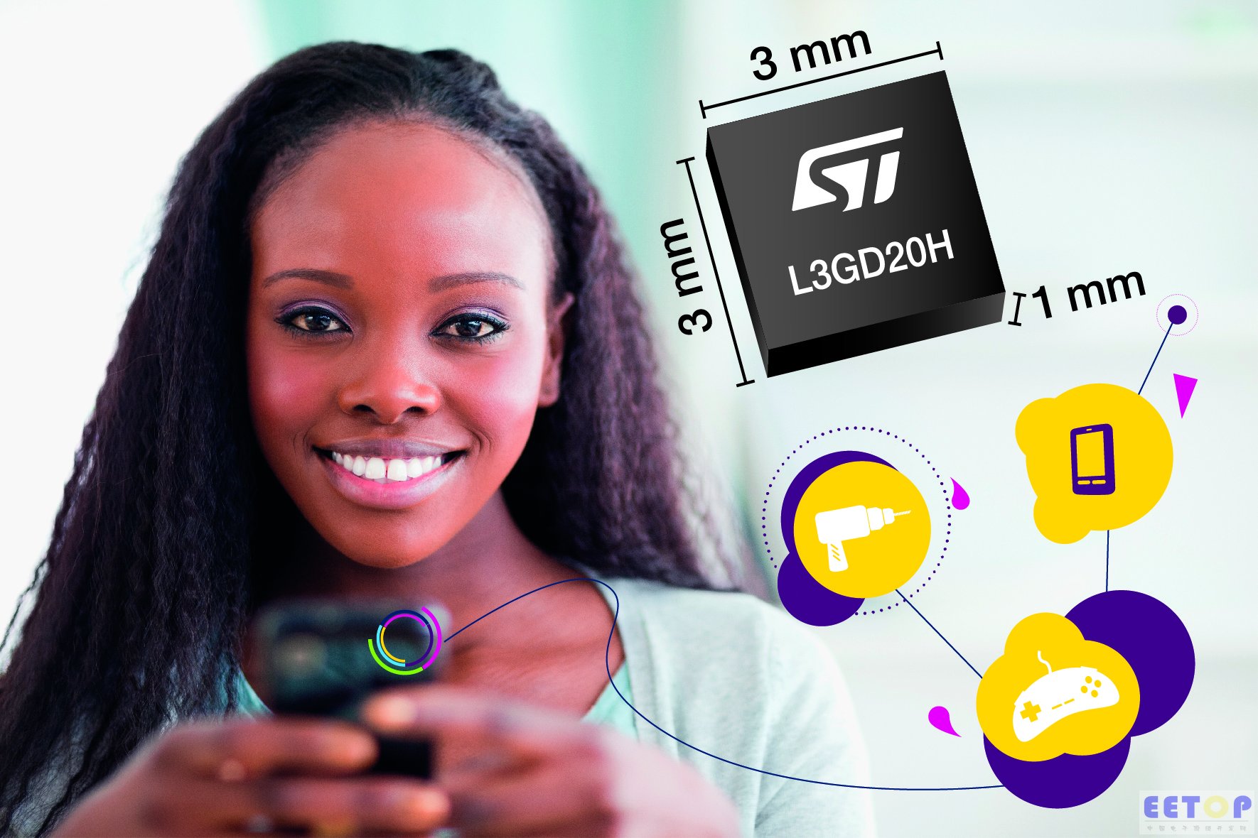 意法半导体（ST）扩大MEMS传感器产品组合，推出兼具功率、速度、设计优势的微型3轴陀螺仪.jpg
