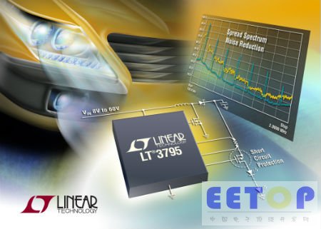 Linear 推出 110V、高压侧电流检测 DC/DC 转换器 LT3795