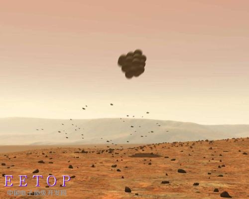 勇气号和机遇号火星车采用气囊缓冲方式，成功着陆在火星表面