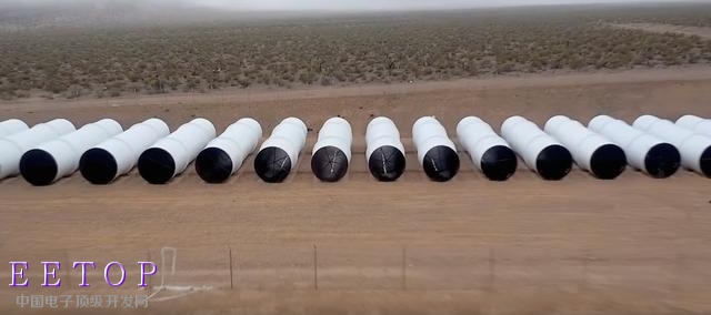 超级高铁测试轨道被运抵内华达沙漠将开始测试