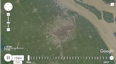 惊人动图:仅仅32年 人类把地球折腾得面目全非(图1) 惊人动图:仅仅32年 人类把地球折腾得面目全非